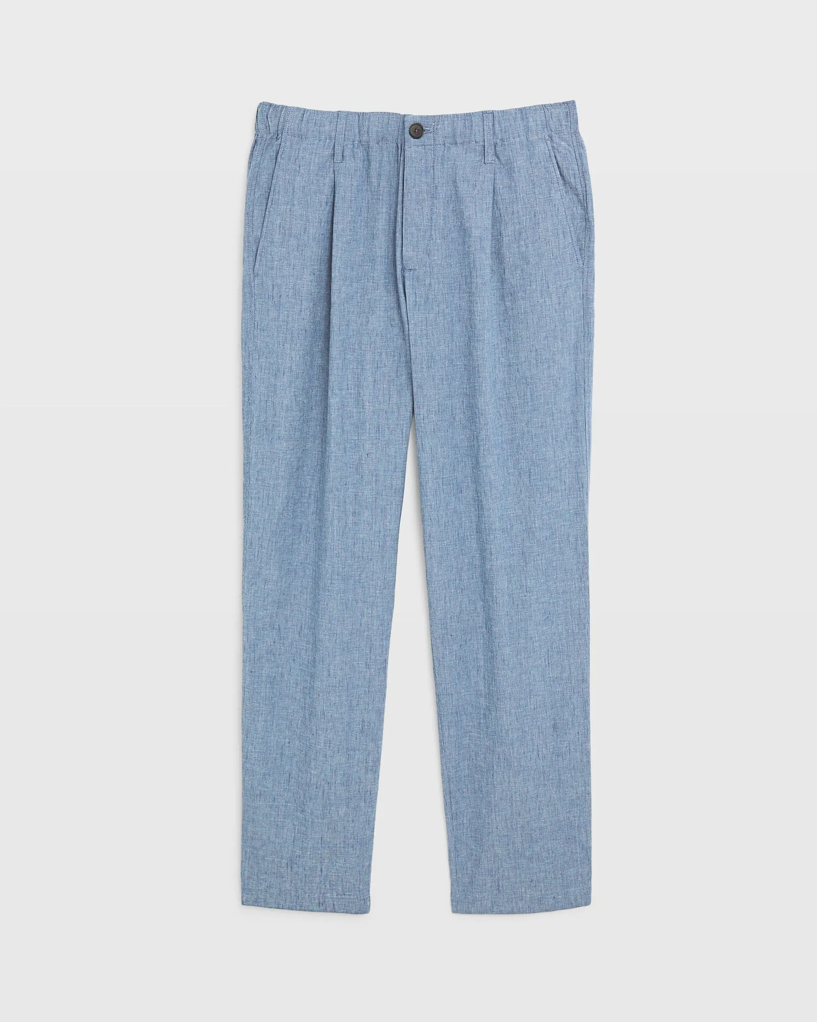 Relaxed Tapered Linen-Blend Pant