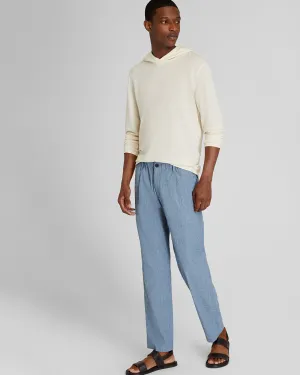 Relaxed Tapered Linen-Blend Pant