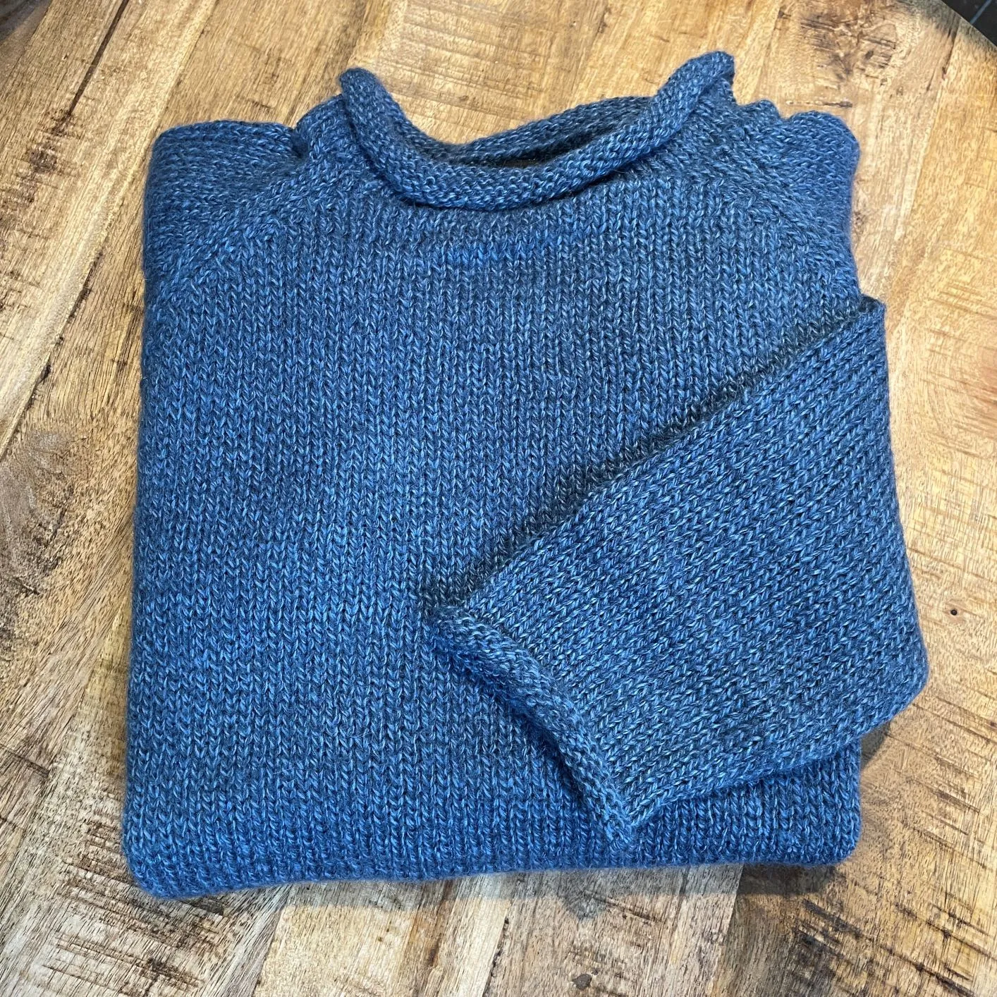 Roll Neck Alpaca Sweater