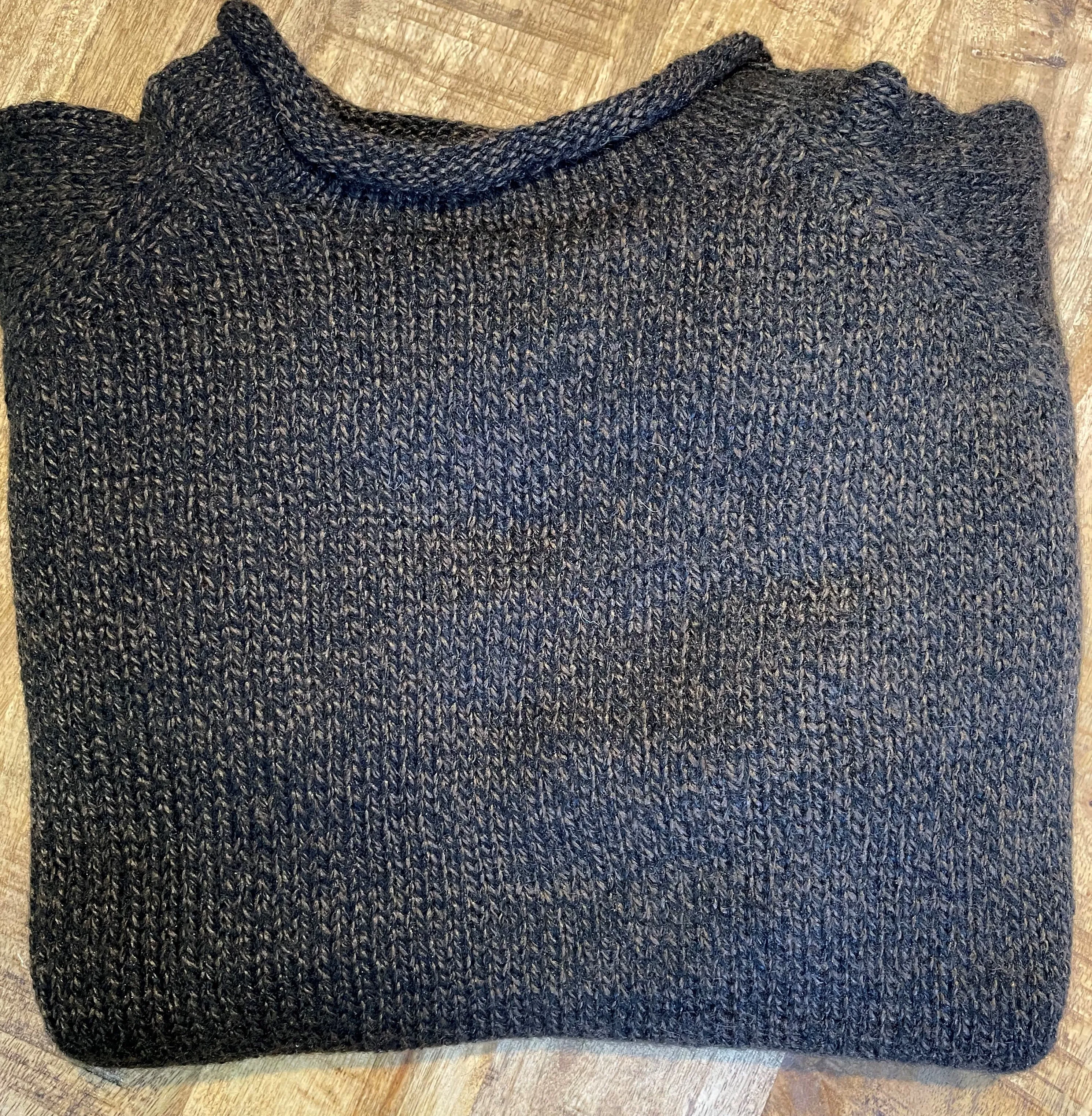 Roll Neck Alpaca Sweater