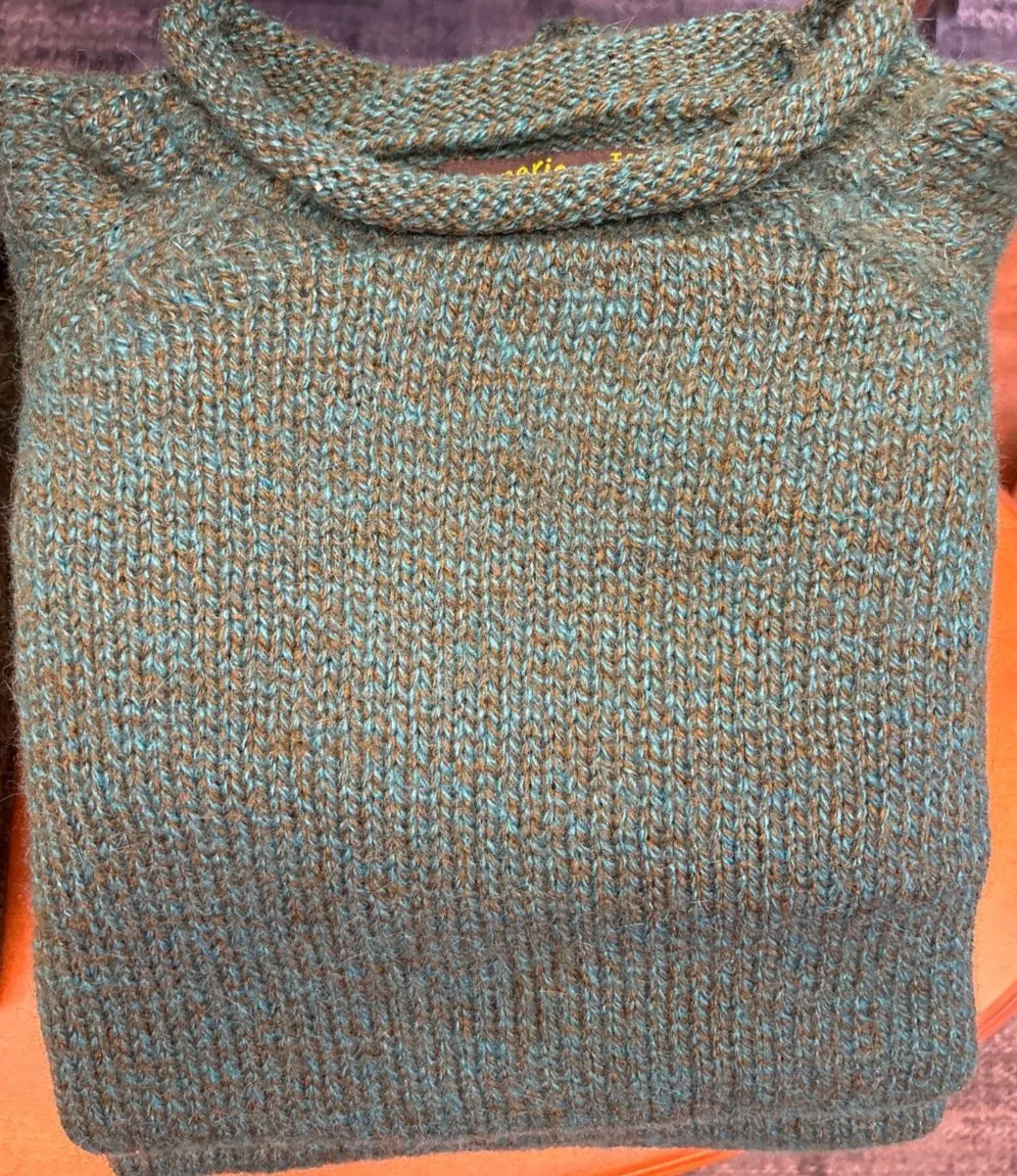 Roll Neck Alpaca Sweater