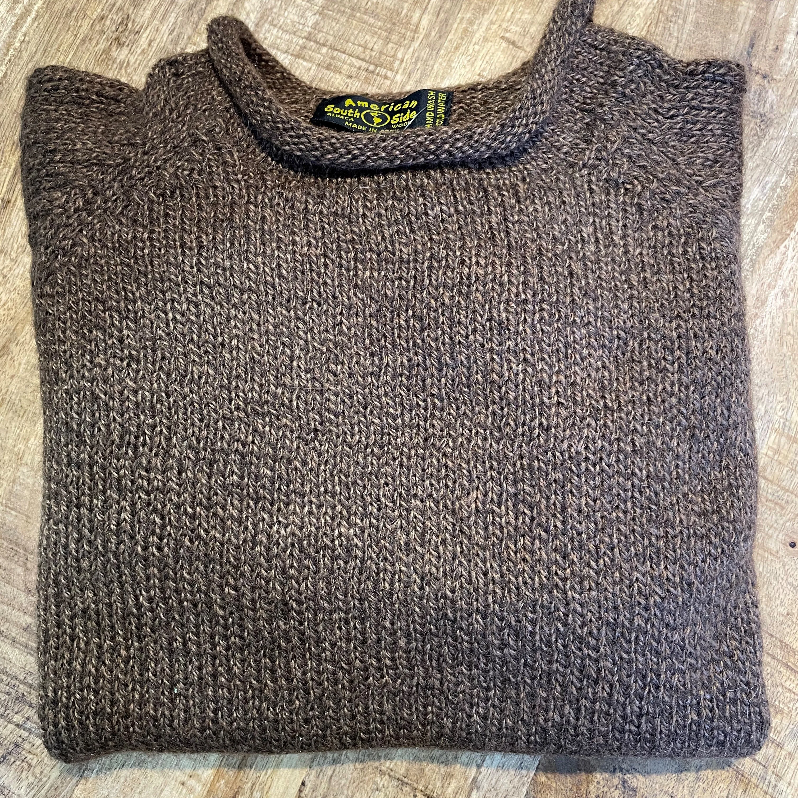 Roll Neck Alpaca Sweater