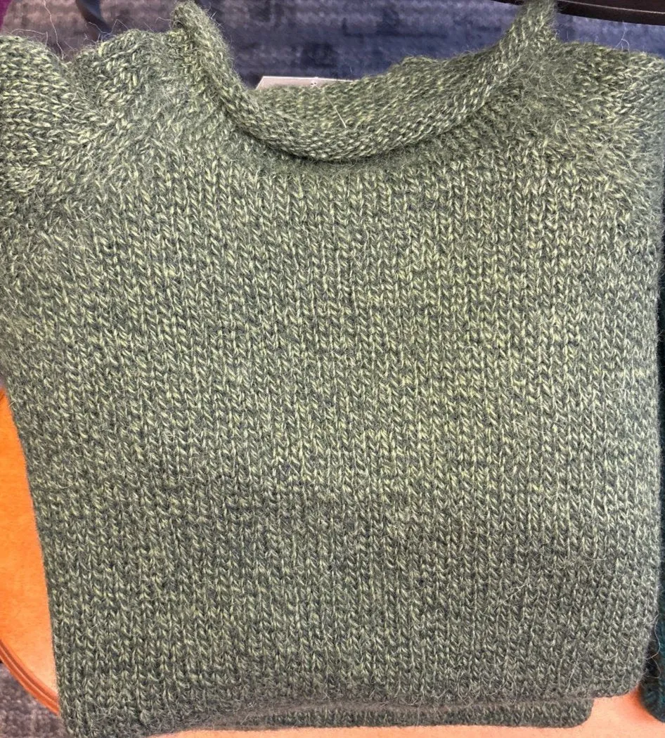 Roll Neck Alpaca Sweater