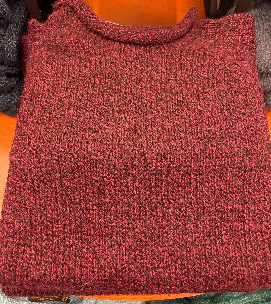 Roll Neck Alpaca Sweater