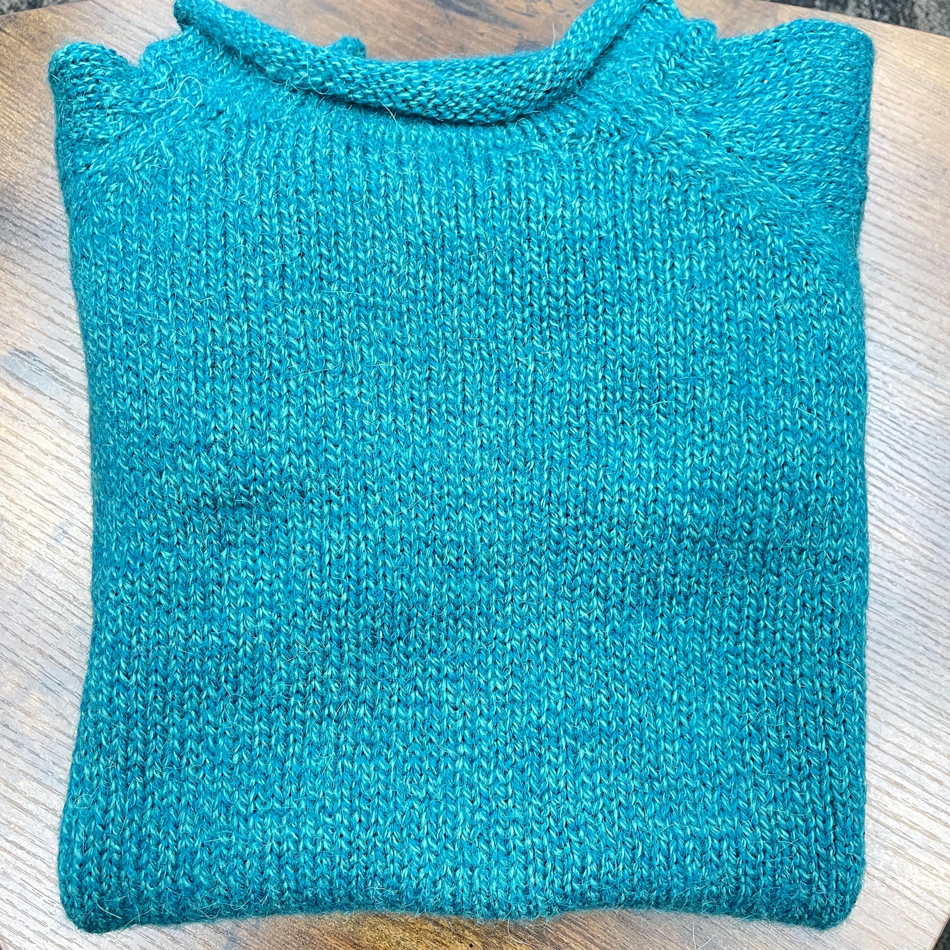 Roll Neck Alpaca Sweater