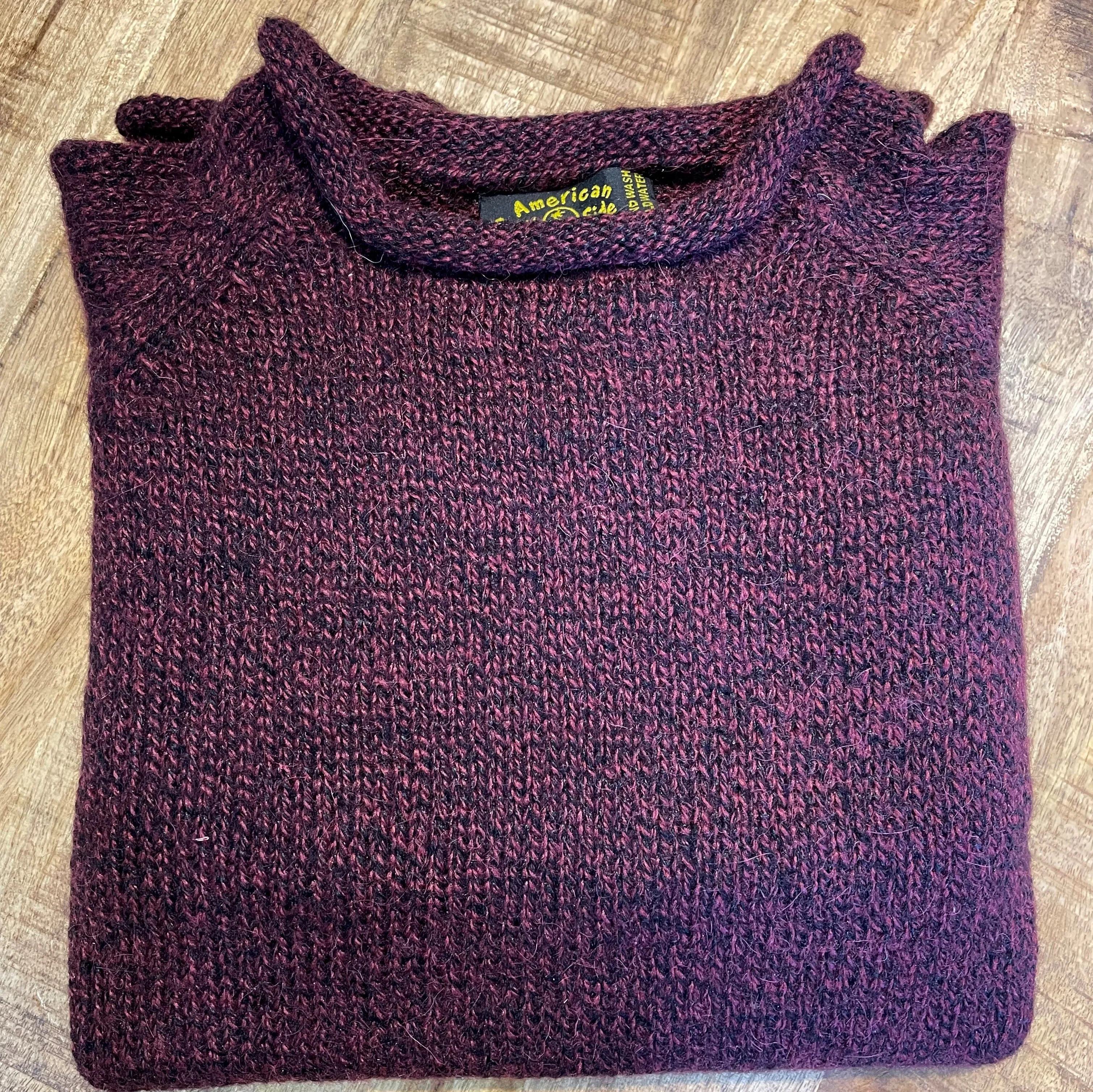 Roll Neck Alpaca Sweater