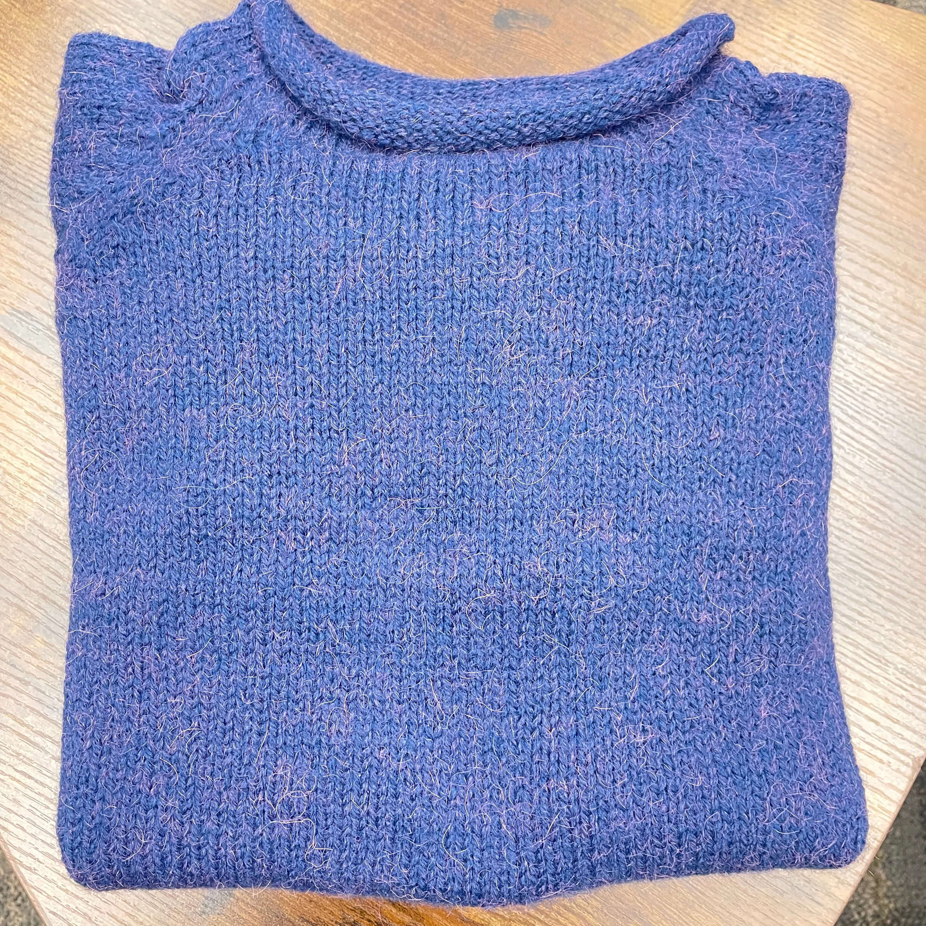 Roll Neck Alpaca Sweater