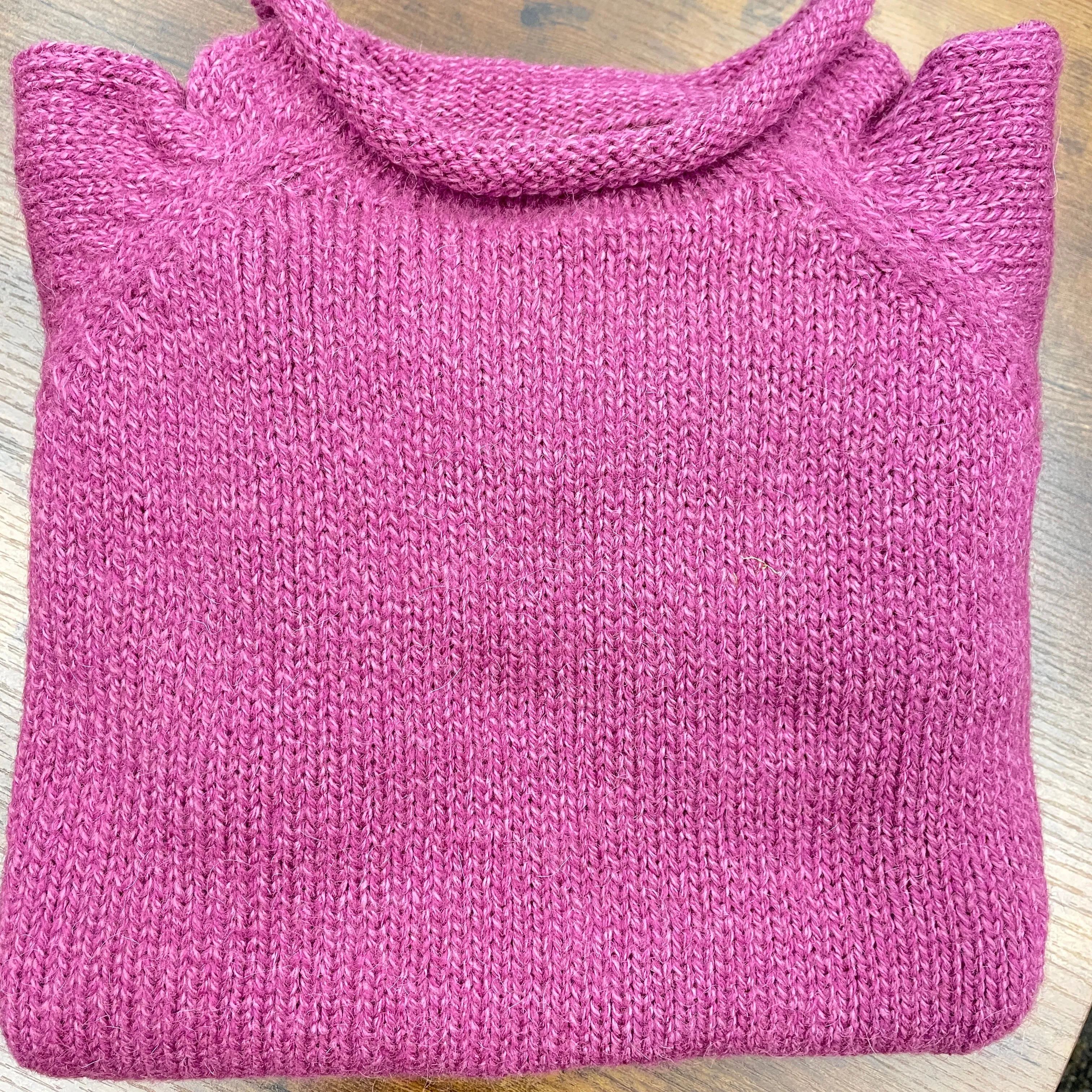 Roll Neck Alpaca Sweater