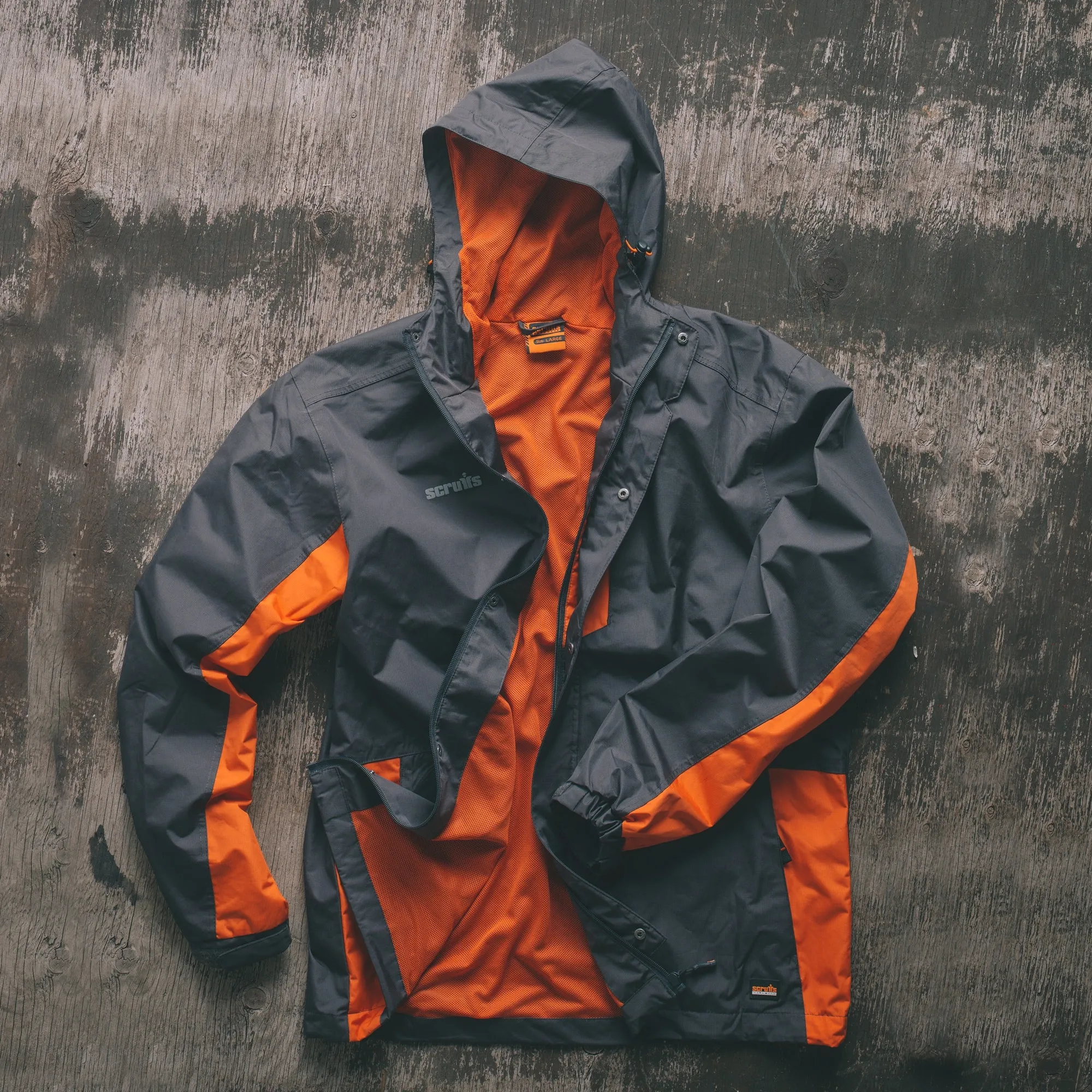 Scruffs Worker Jacket Graphite Orange