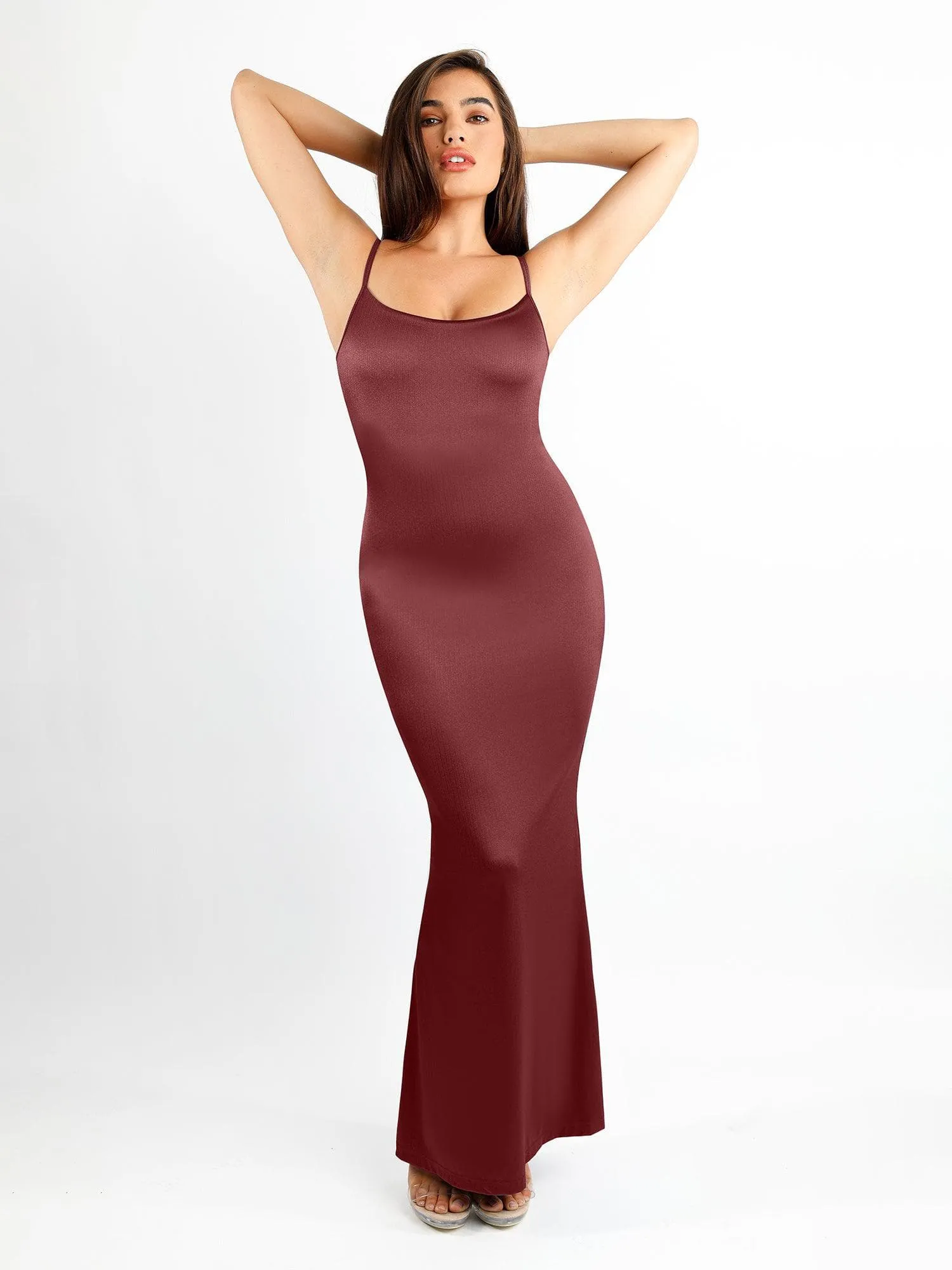 Shapewear Shine Slimming Tummy Control Maxi Slip Dress