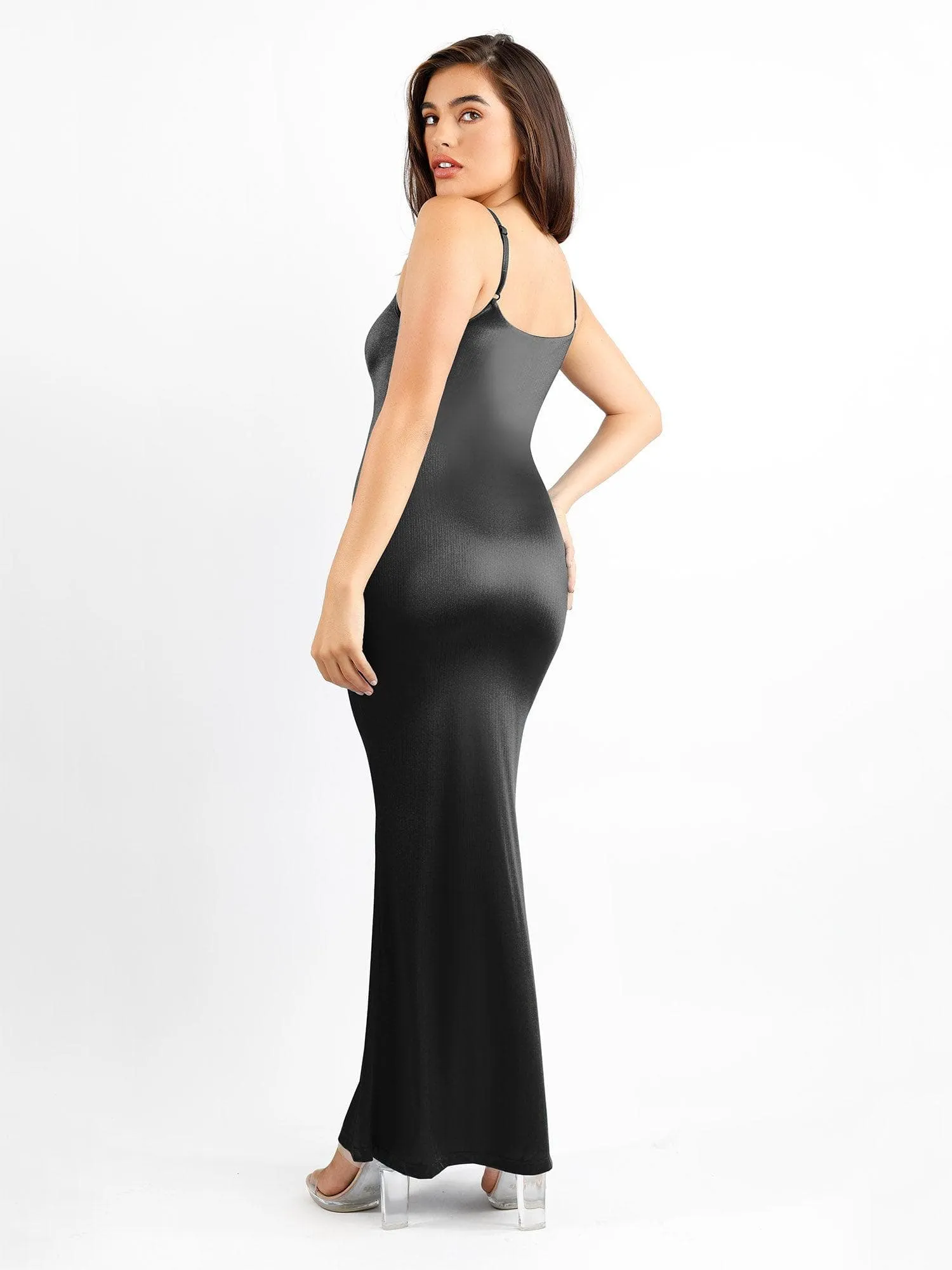 Shapewear Shine Slimming Tummy Control Maxi Slip Dress