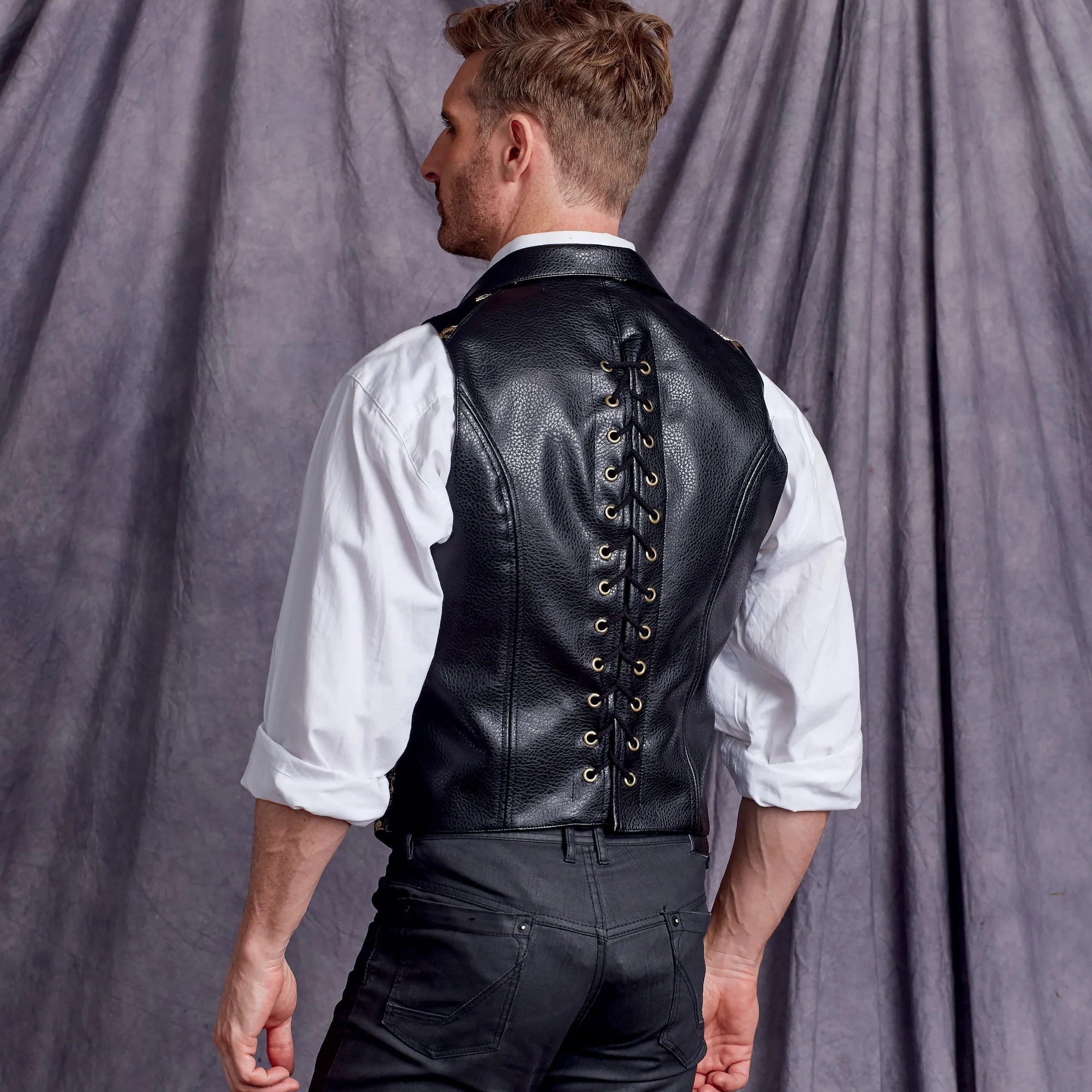 Simplicity Pattern 9087 Men's Steampunk Corset Vests