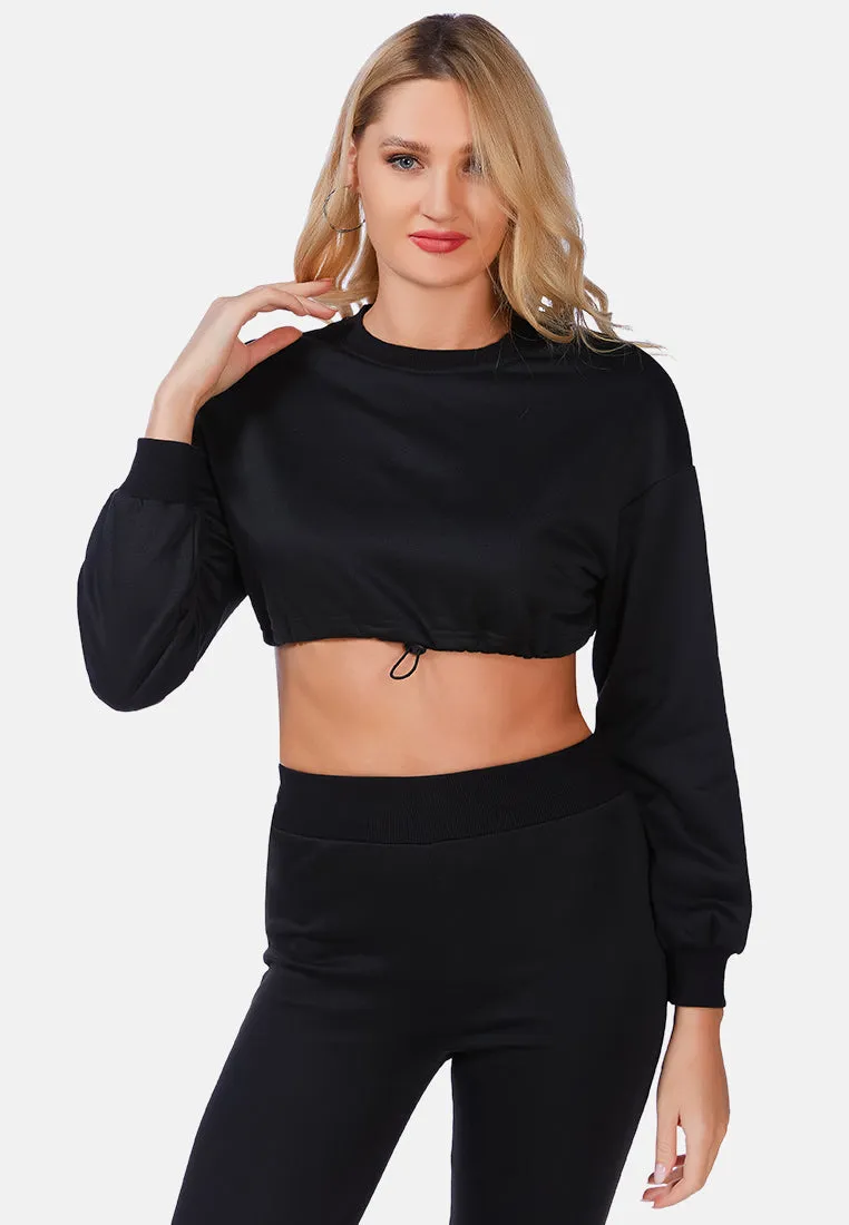 Stay Snug Cropped Sweatshirt