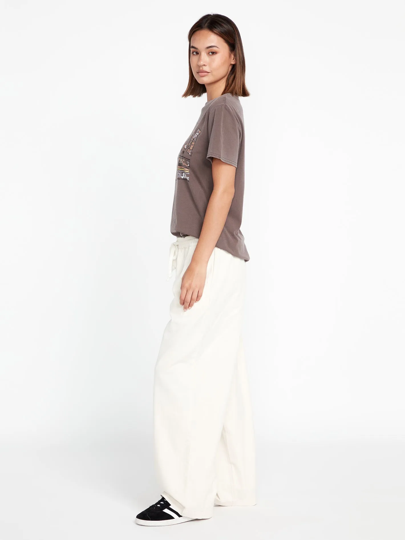 Strutin Stone Elastic Waist Pants - Sand