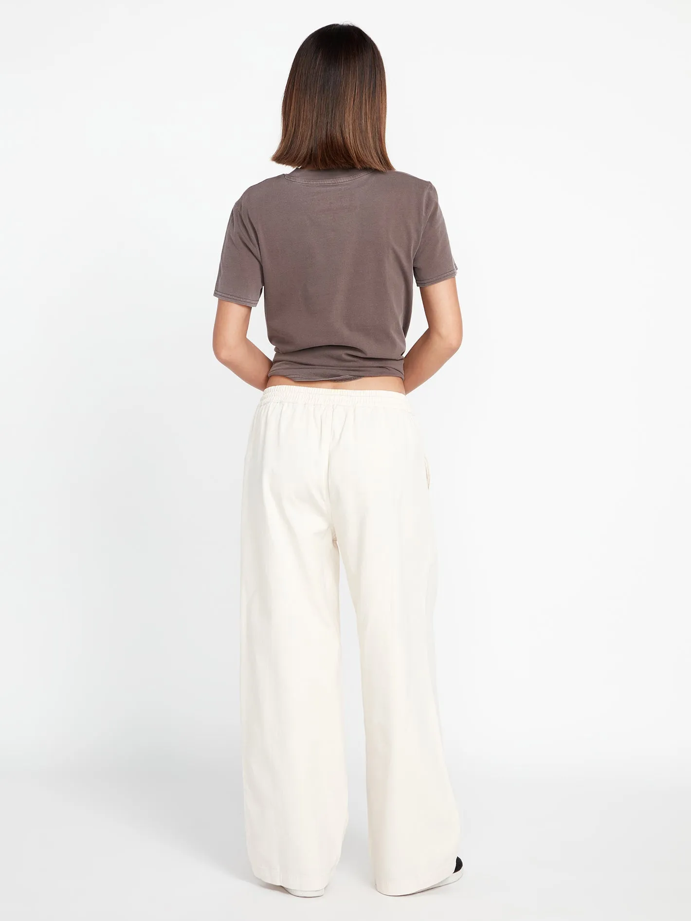 Strutin Stone Elastic Waist Pants - Sand