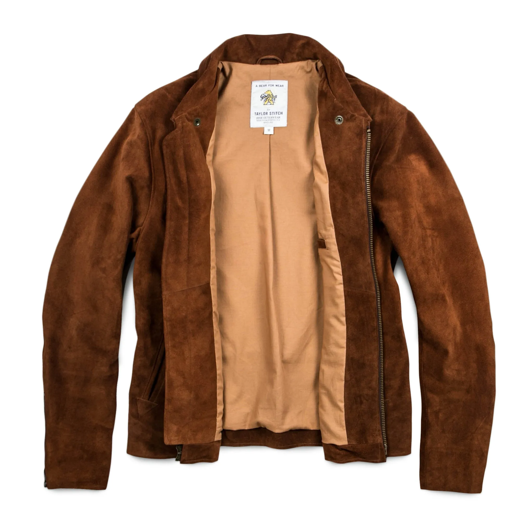 The Moto Jacket in Tobacco Weatherproof Suede