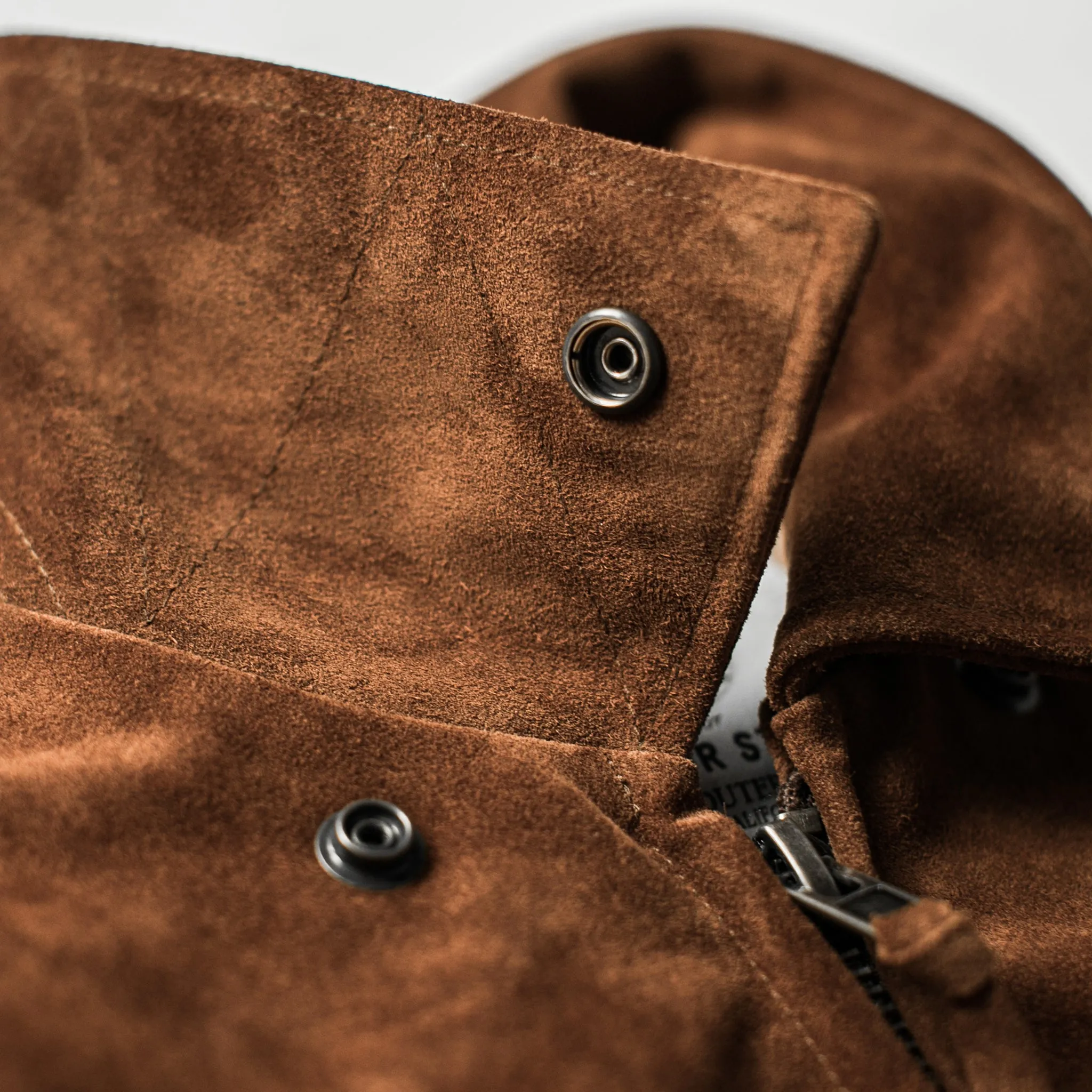 The Moto Jacket in Tobacco Weatherproof Suede