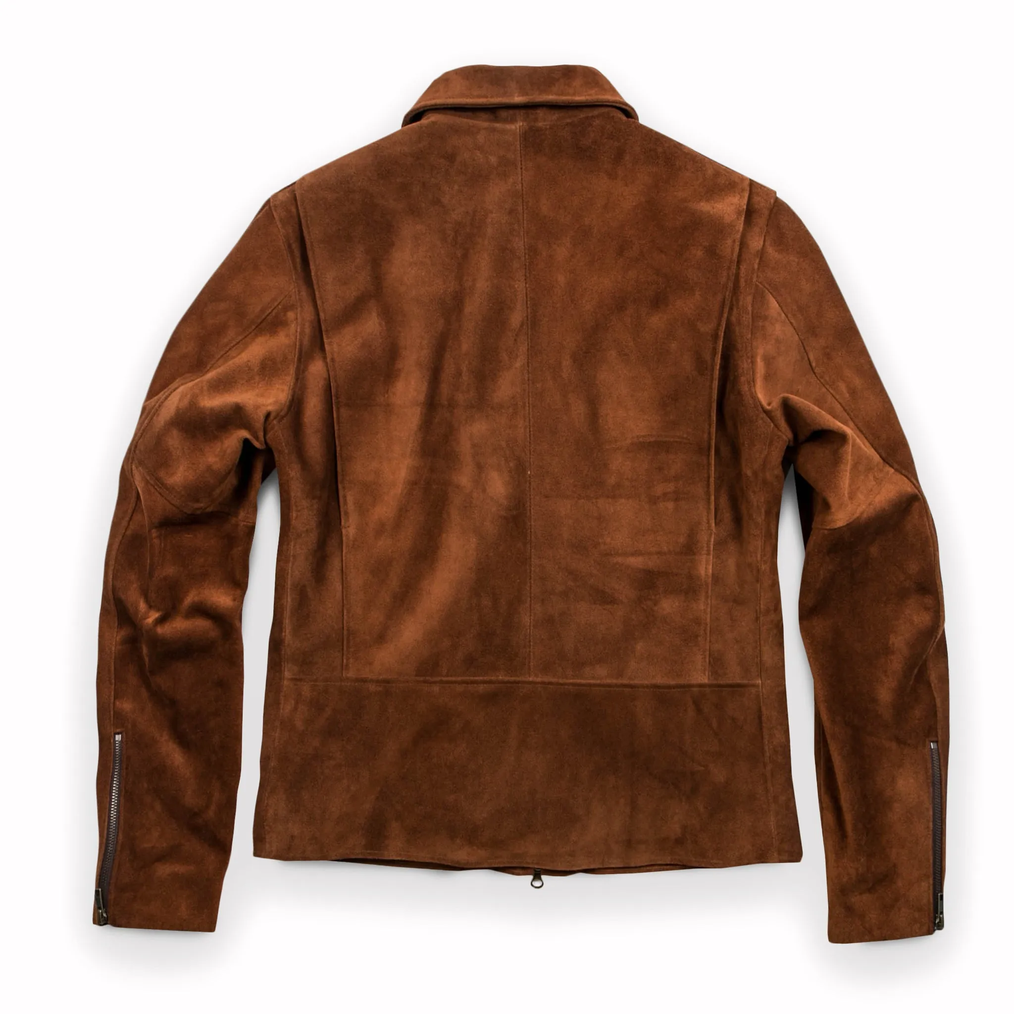 The Moto Jacket in Tobacco Weatherproof Suede