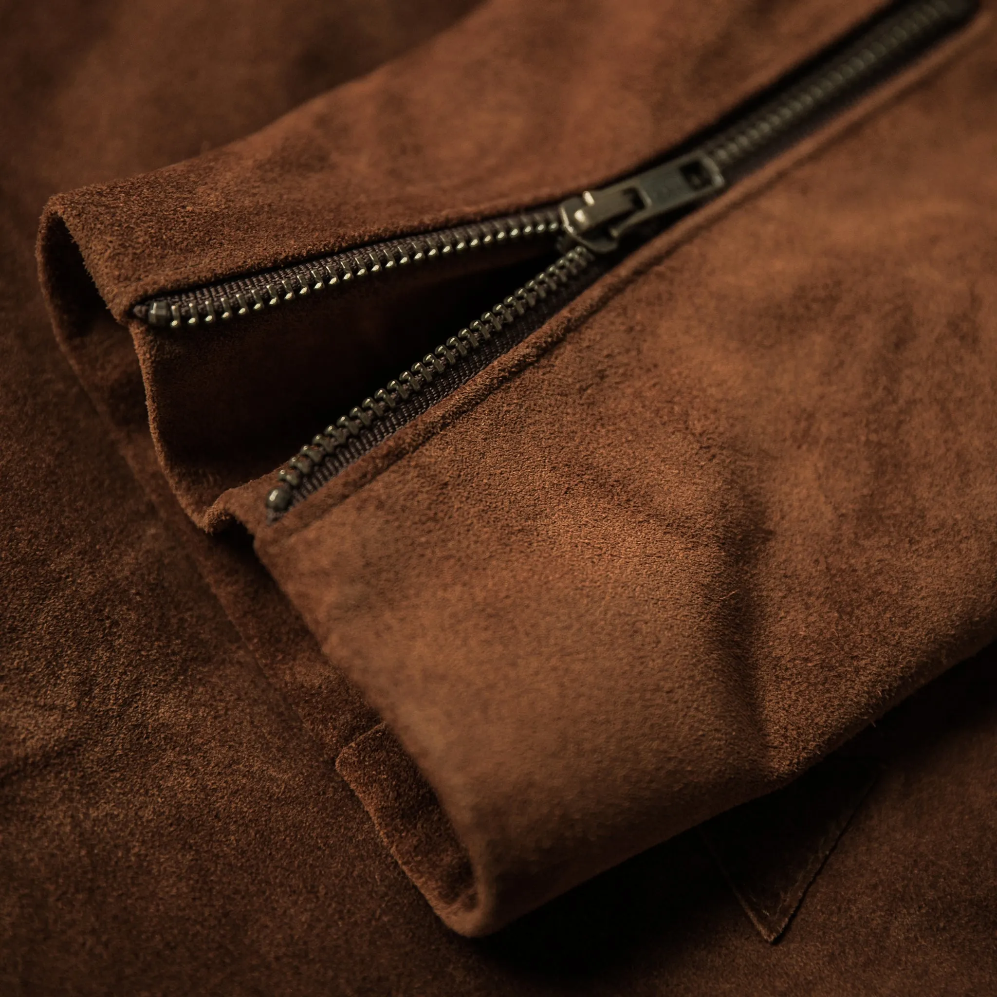 The Moto Jacket in Tobacco Weatherproof Suede