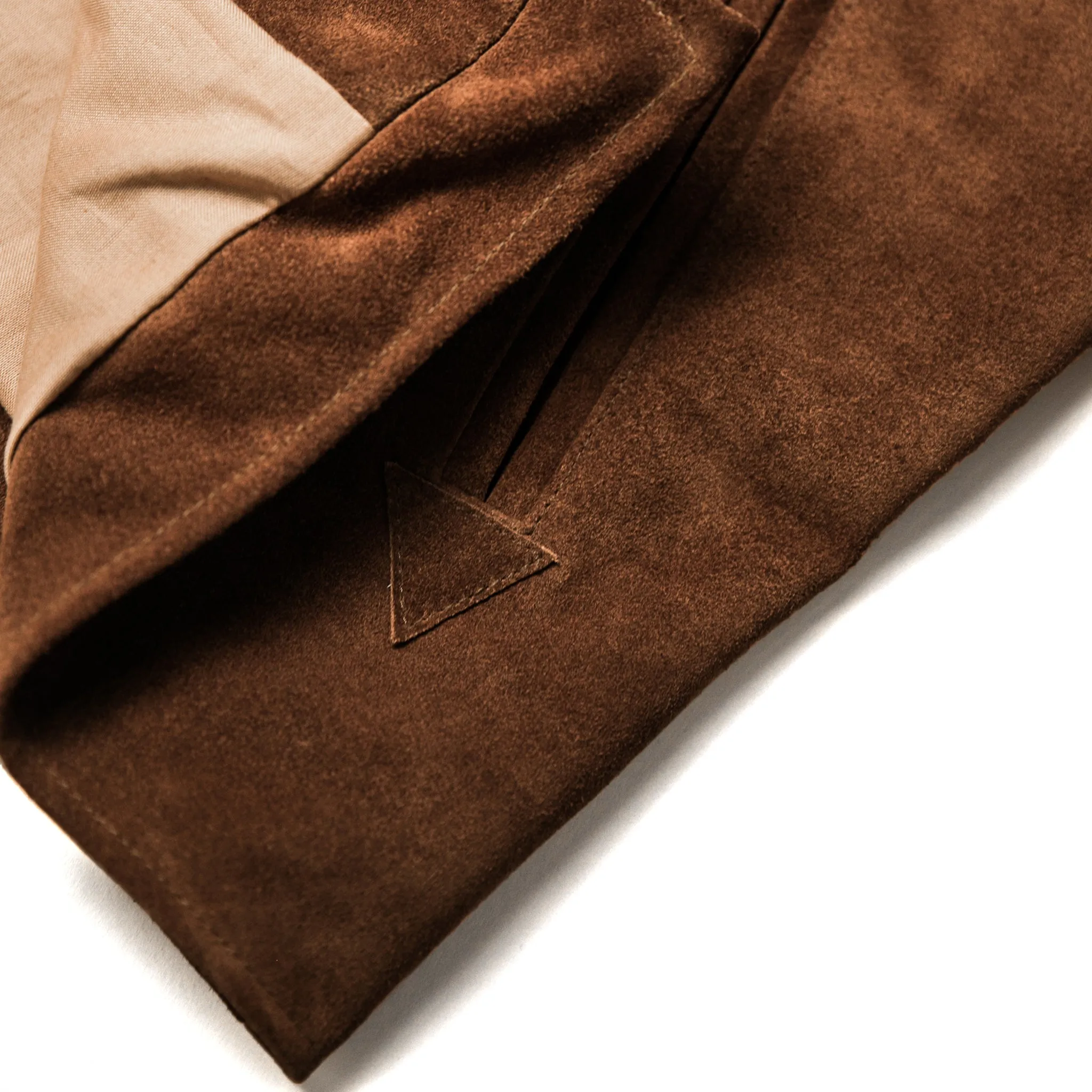 The Moto Jacket in Tobacco Weatherproof Suede