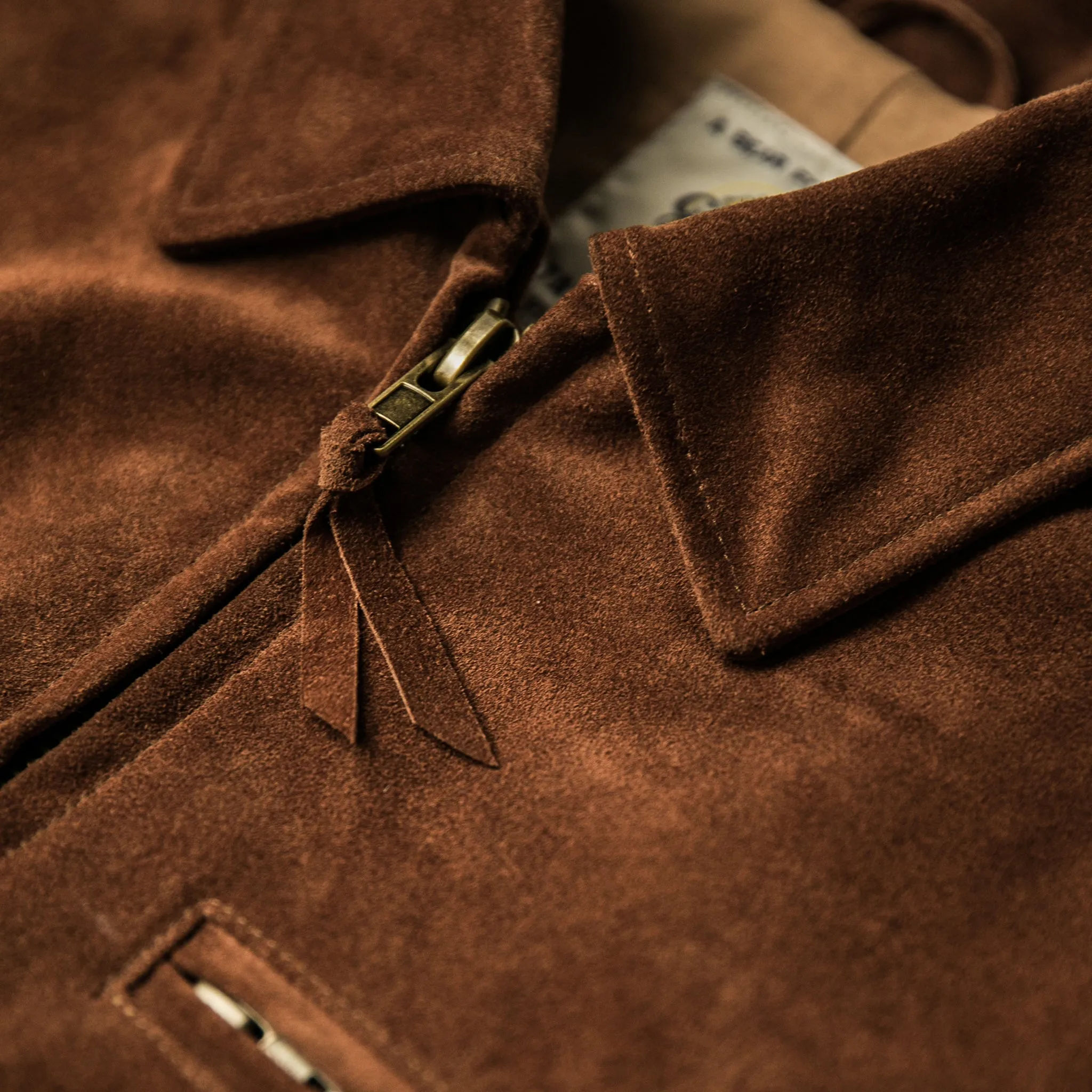 The Moto Jacket in Tobacco Weatherproof Suede