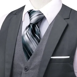 Ties2you Layered Waistcoat Grey Splicing Dress Suit Vests Men Wedding Vest