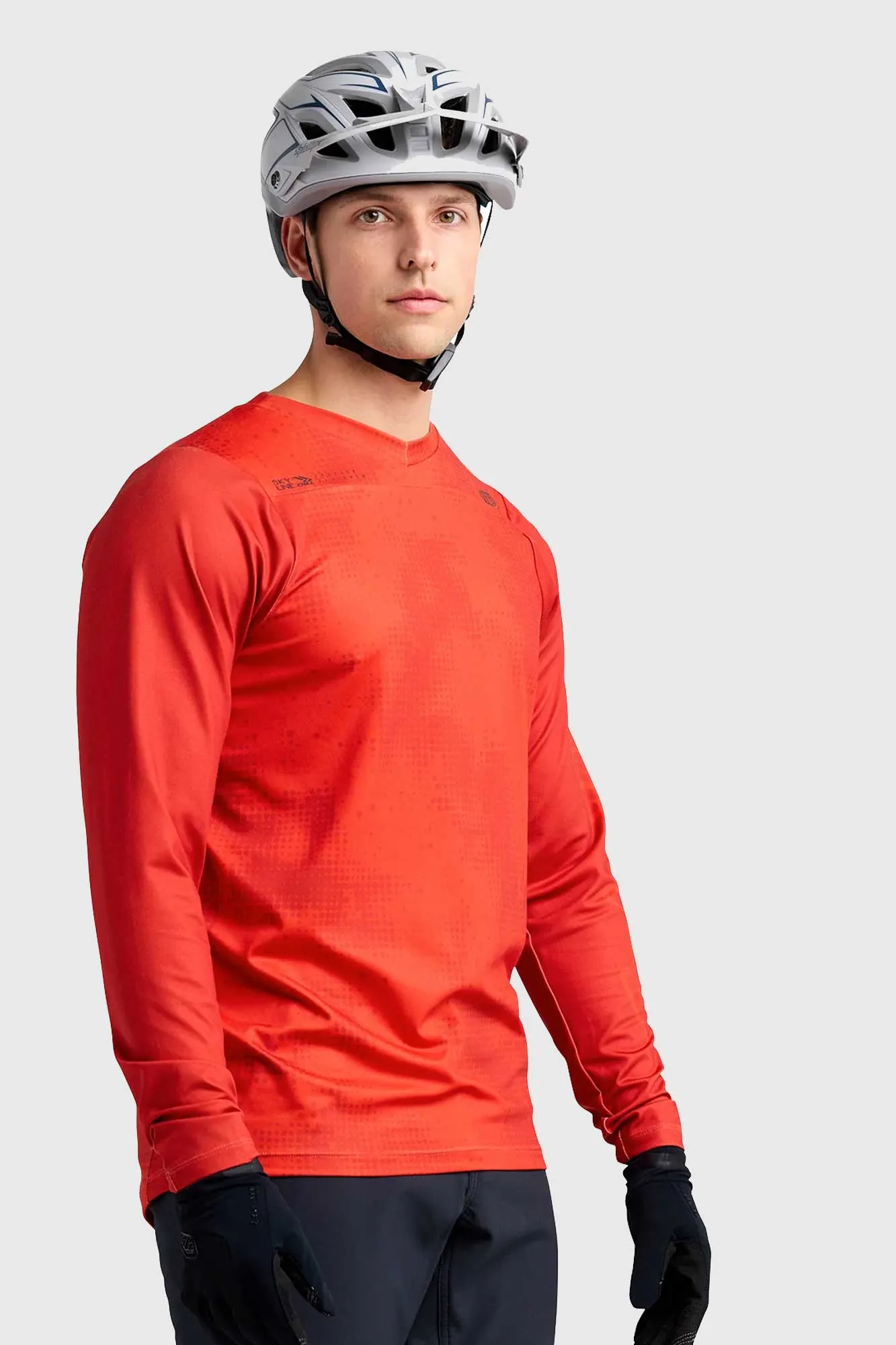 Troy Lee Designs Skyline Chill LS Jersey - Scattered Fire Orange