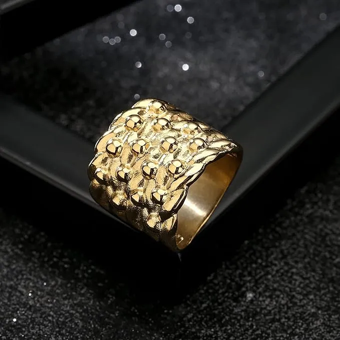 Waterproof Gold XXL Keeper Ring (Size 10, UK size T)