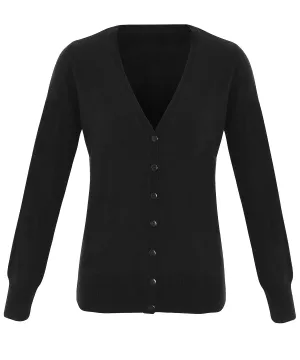 Womens essential acrylic cardigan | Black