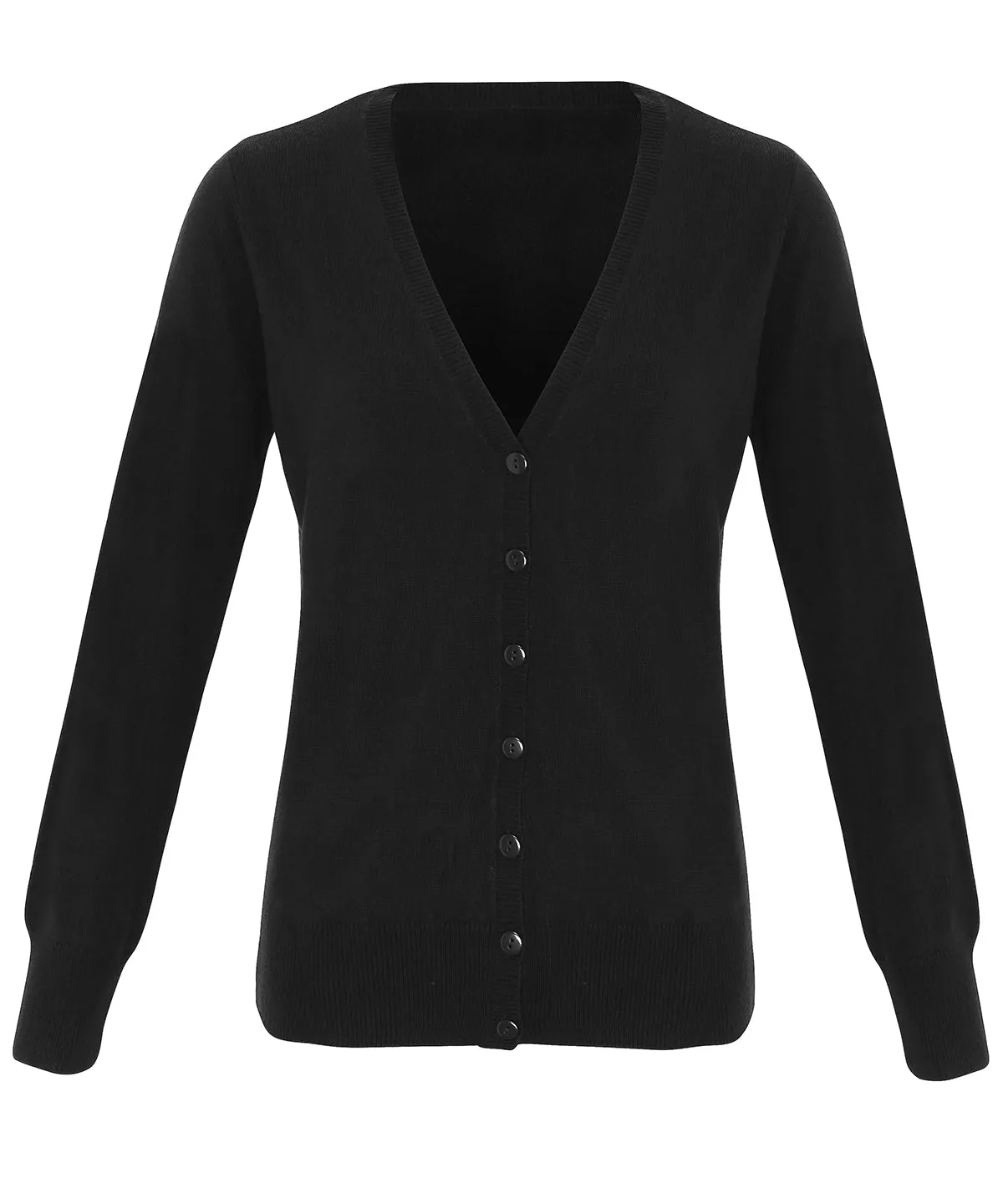 Womens essential acrylic cardigan | Black